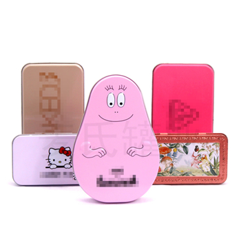 精致彩妝刷子鐵盒包裝,雙眼皮貼鐵盒,化妝品鐵盒