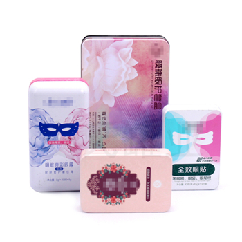 眼貼膜鐵盒制作,雙眼皮貼鐵盒包裝,眼膜鐵盒設計廠家