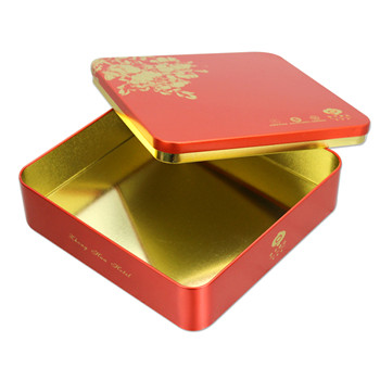 酒店月餅鐵盒,四個(gè)裝月餅鐵盒,金屬月餅盒